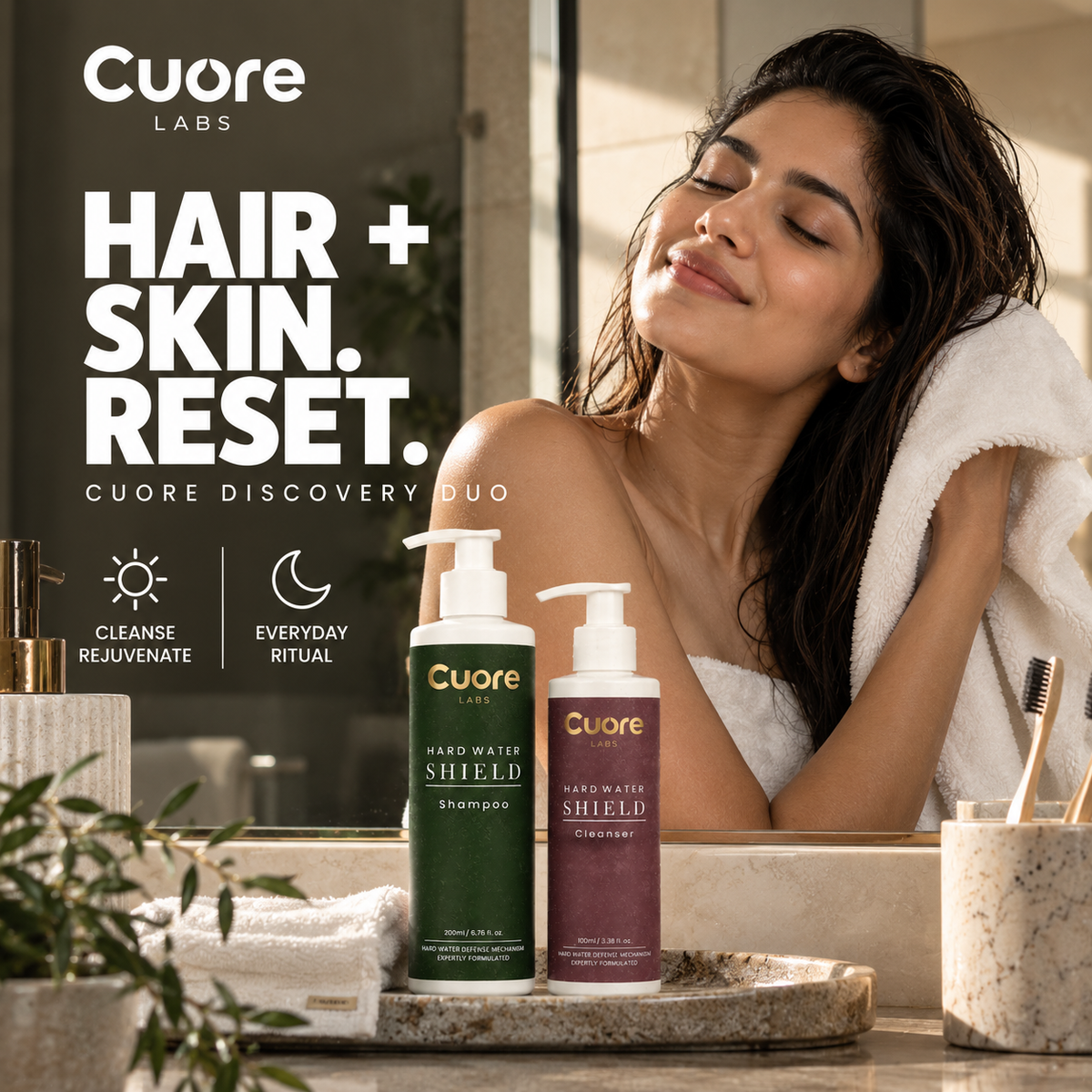 Cuore Discovery Duo — Hard Water Shampoo + Cleanser