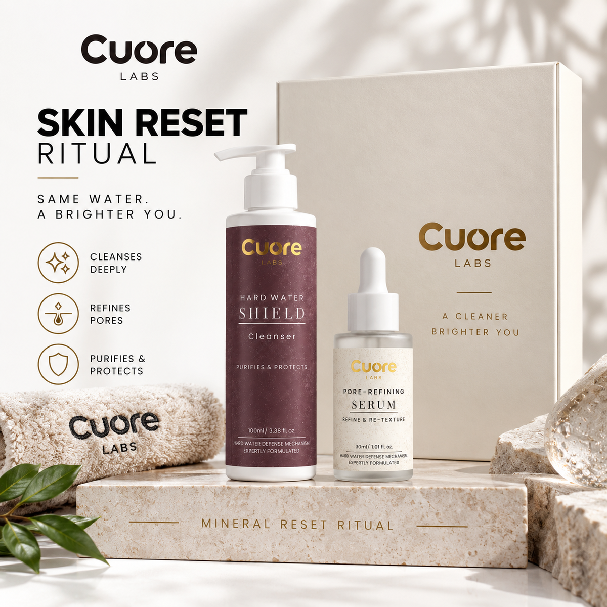 Clear Skin Ritual — Cleanser + Pore-Refining Serum