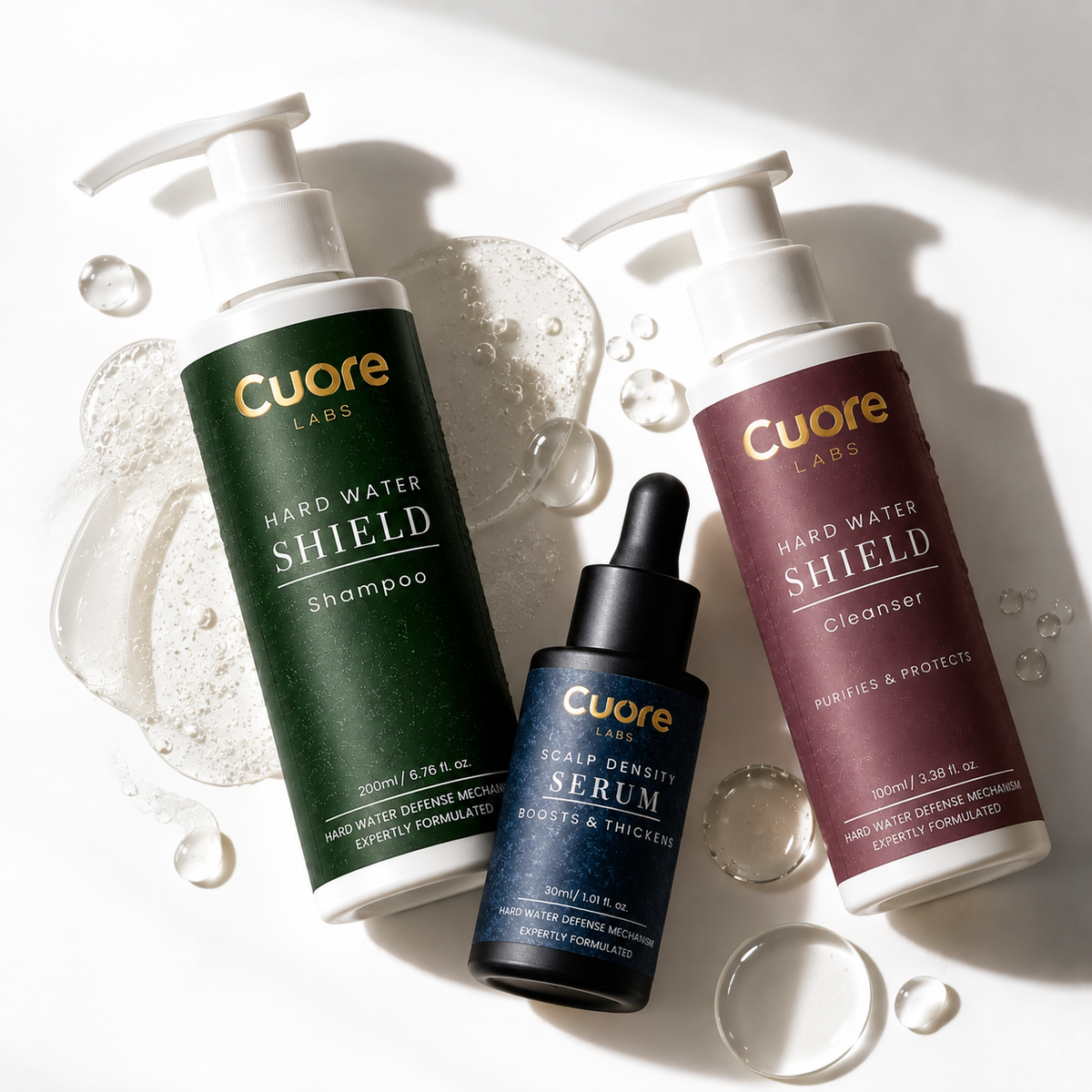 Hair + Skin Complete Ritual — Shampoo + Cleanser + Scalp Density Serum