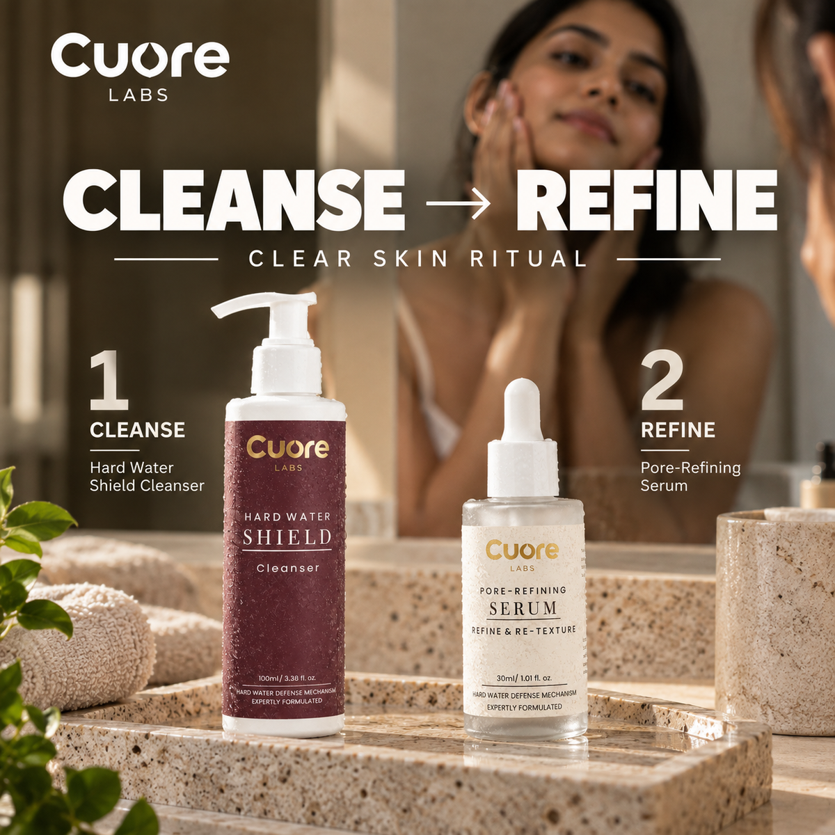 Clear Skin Ritual — Cleanser + Pore-Refining Serum